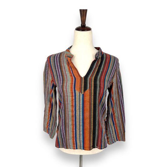 Colorful Stripped Blouse | Extra Small